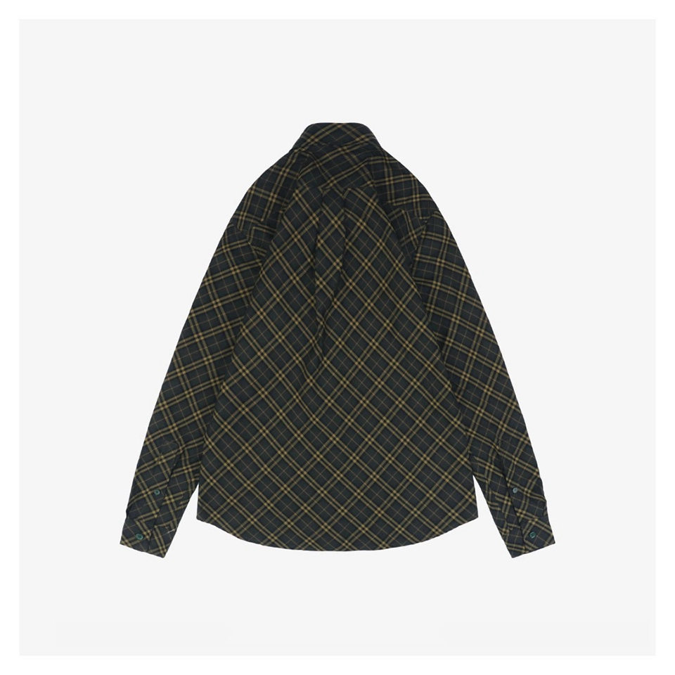 BBry Shield Plaid Twill Shirt Back view