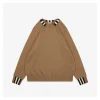 BBry Check Ribbed Crewneck Sweater (Brown/Black)