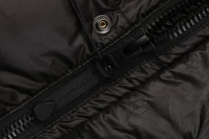 Burberry Matte Hooded Down with Arm Patch Jacket #2505 Black