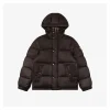 BBry Matte Hooded Down with Arm Patch Jacket #2505
