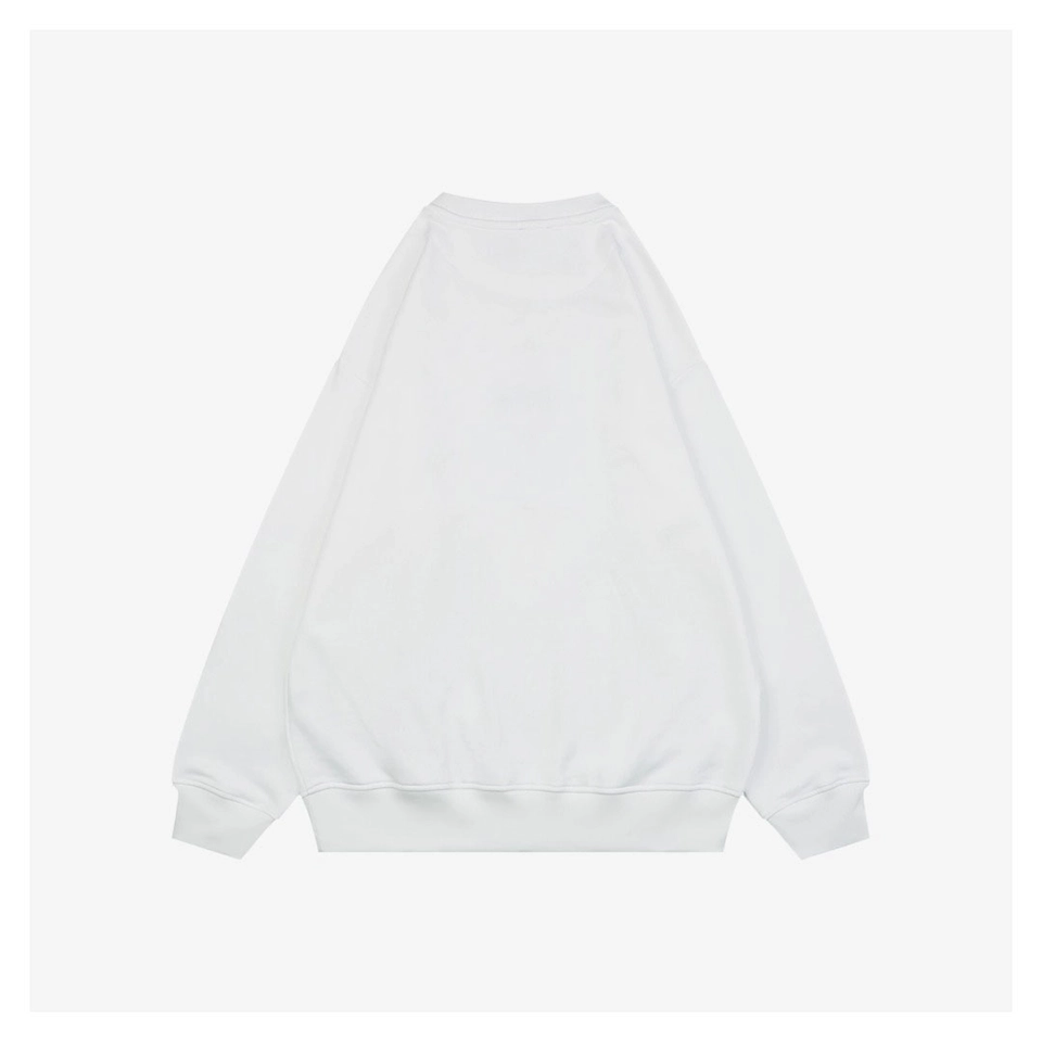 F Karl Lagerfeld Patch Embroidered Crewneck Sweatshirt White Back view