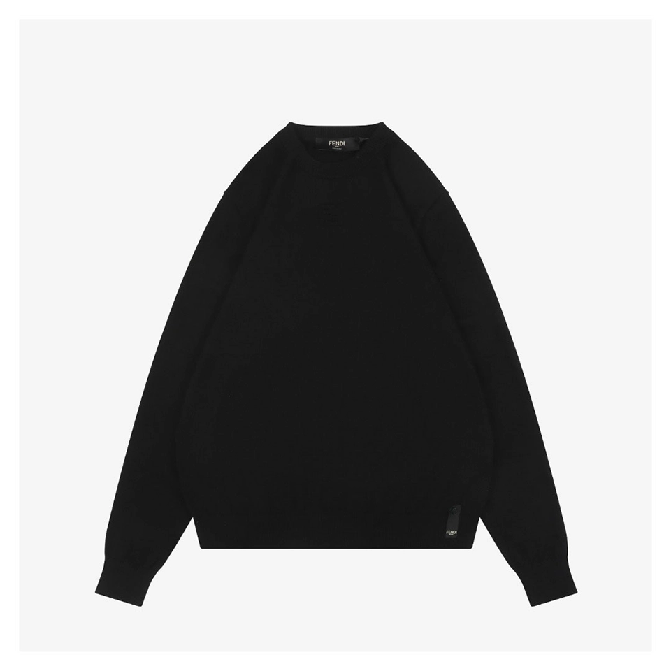 Fendi Embossed FF Logo Wool Sweater Front view