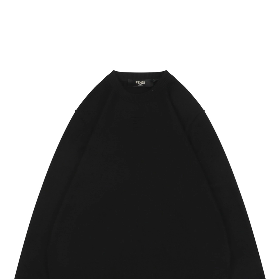 Fendi Embossed FF Logo Wool Sweater