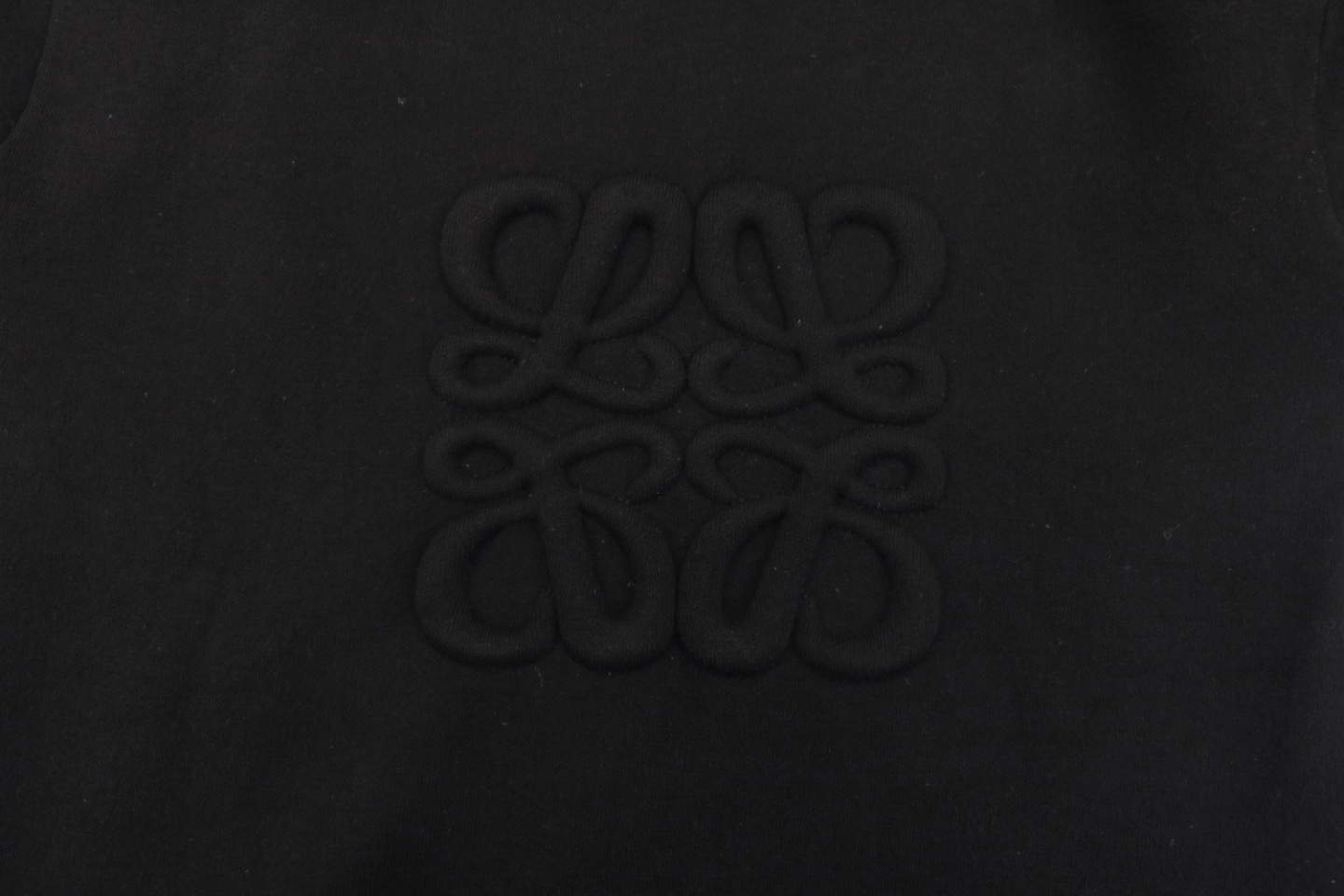 L Back Embossed Anagram Wool Hoodie Jacket Back Brand