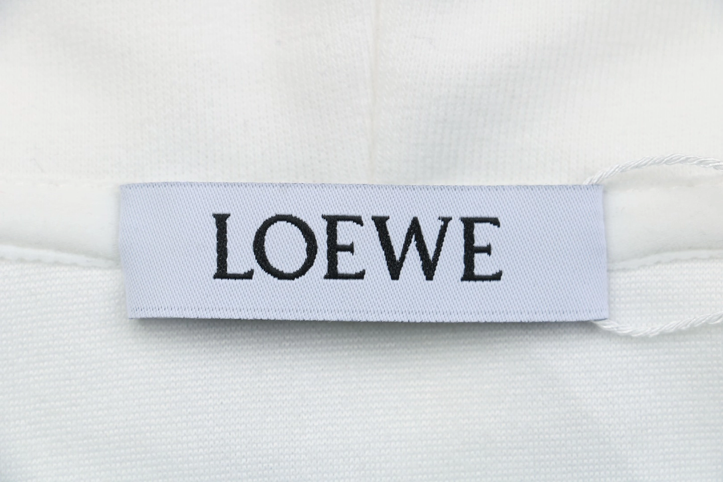 L ON Logo Patch Pocket Hoodie White Brand label