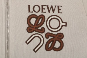 L x ON Logo Hooded Jacket Beige Brand