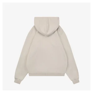 L x ON Logo Hooded Jacket Beige Back view