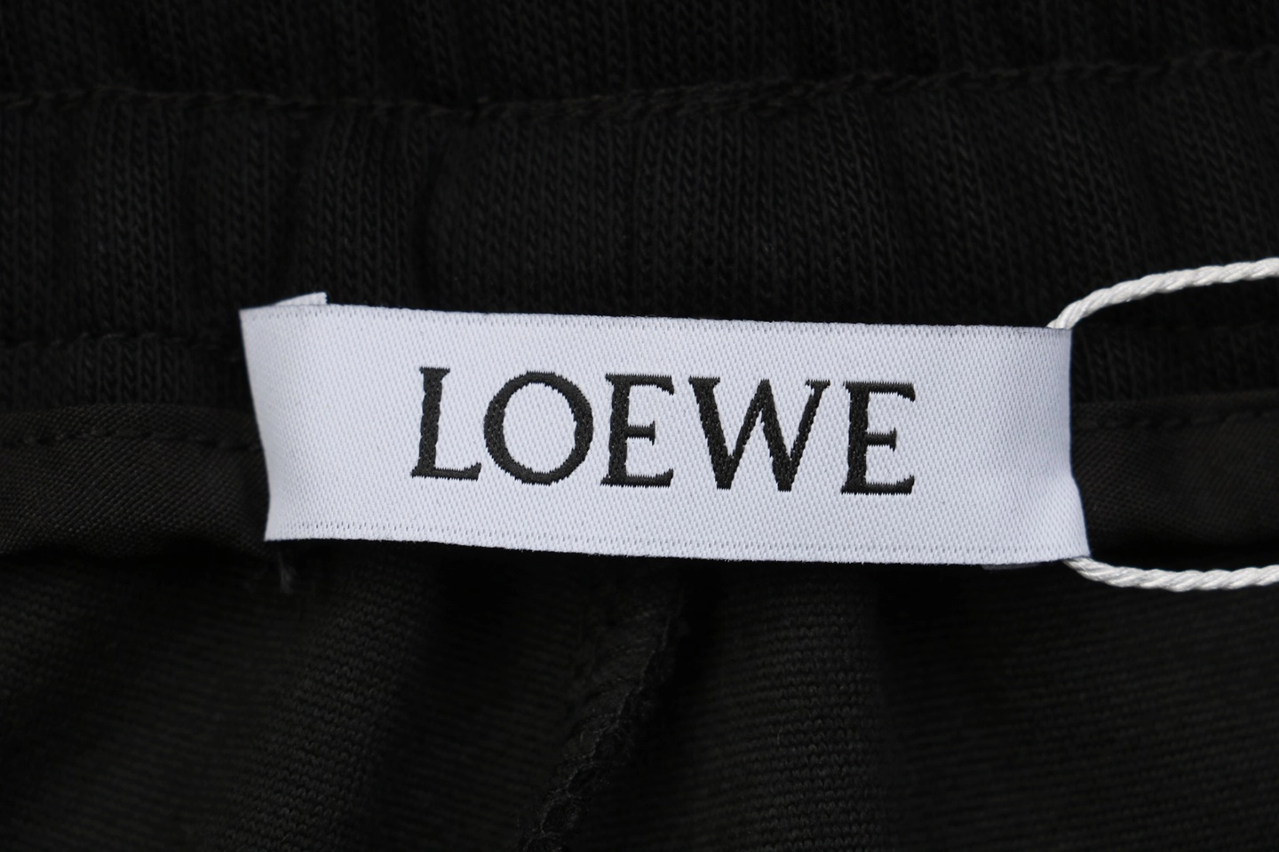 L x ON Logo Sweatpants Black Brand label