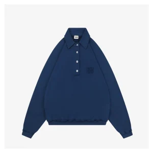 MM Klein Blue Polo Sweatshirt Front view