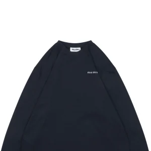 Miu Miu Minimal Logo Embroidered Shirt