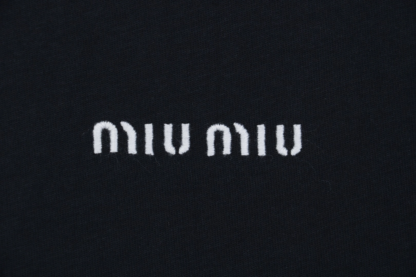 Miu Miu Minimal Logo Embroidered Shirt Brand