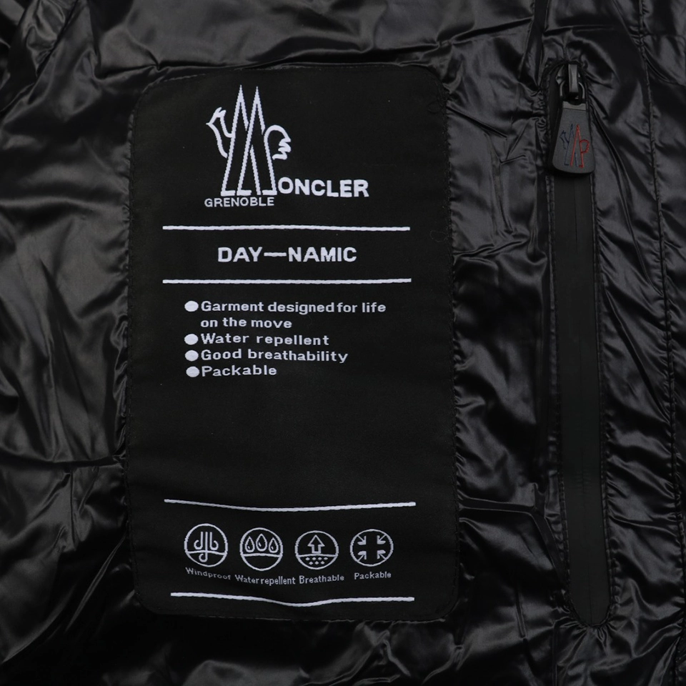 Mxxcler Arm Rooster Logo Hooded Down Jacket #2566 Brand label