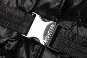 Mxxcler Bellevue Belted Hooded Long Down Jacket Black
