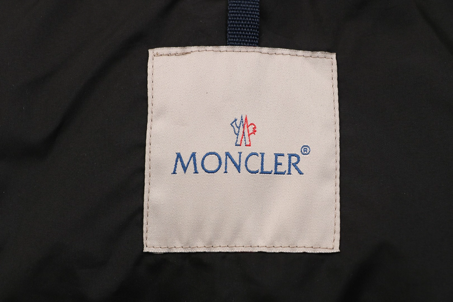 Mxxcler Besbre High-Collar Pocket Down Jacket Black Brand label