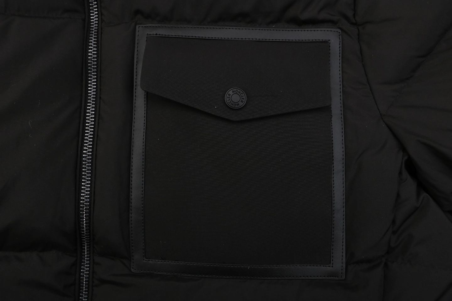 Mxxcler Besbre High-Collar Pocket Down Jacket Black Pocket