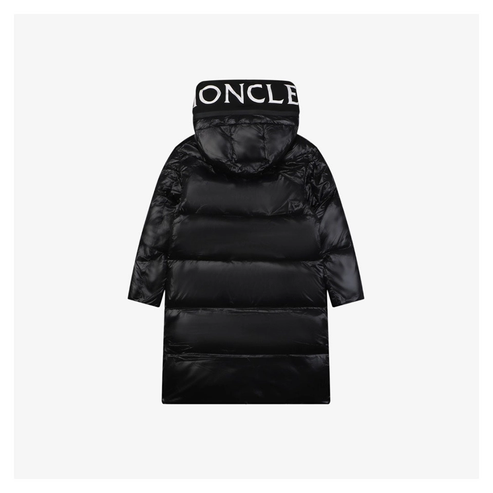 Mxxcler Genius 1952 Logo Hooded Long Down Jacket Back view