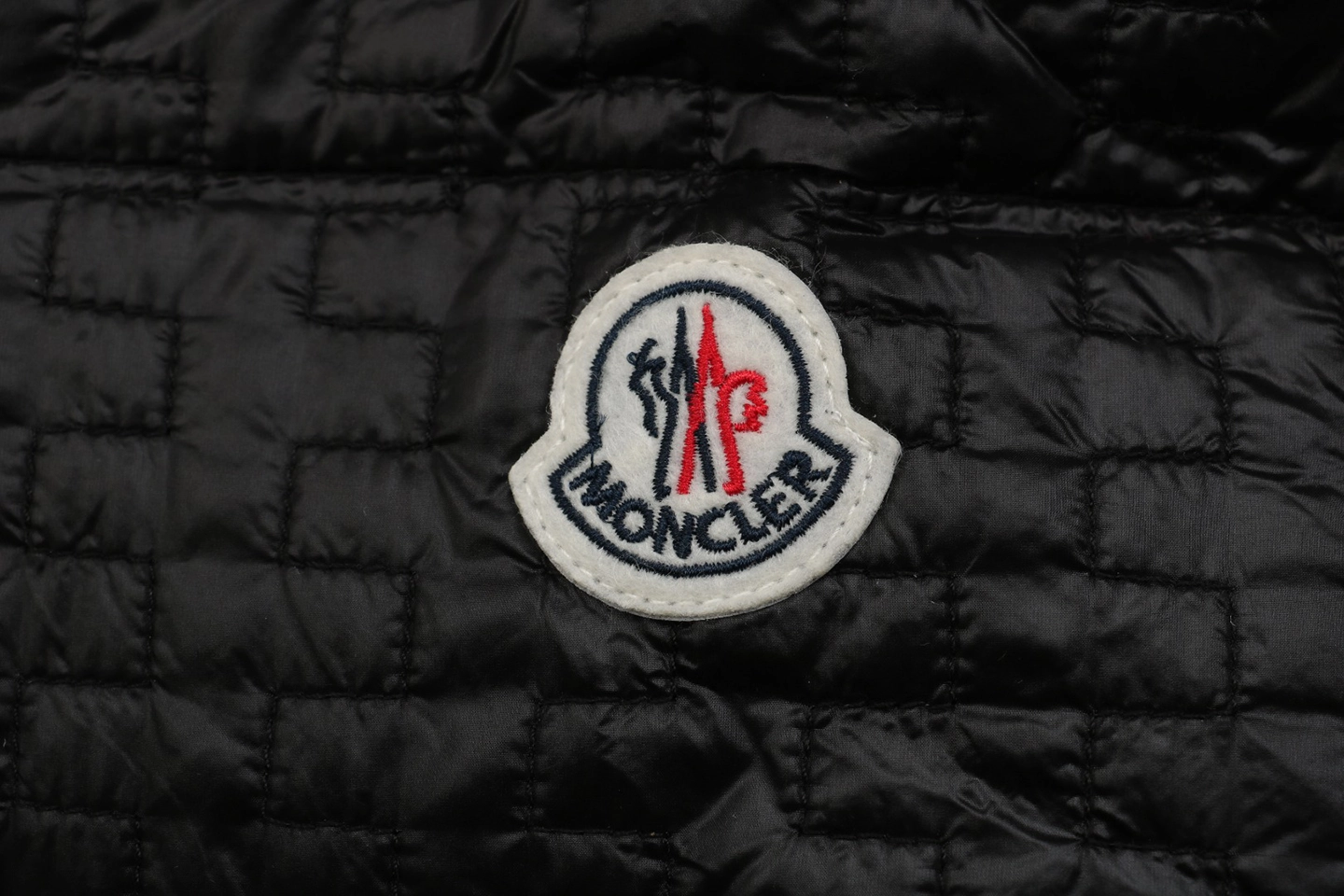 Mxxcler Gisors Waffle Quilted Hooded Down Jacket Black Brand label