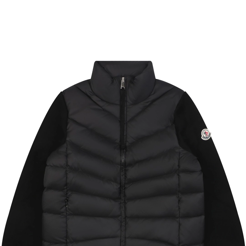Mxxcler Irregular Panel Quilted Down Jacket Black