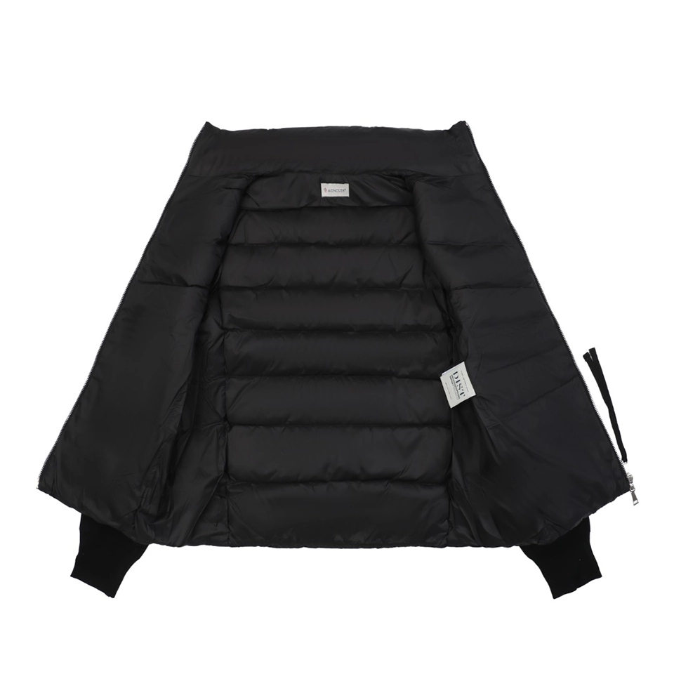 Mxxcler Irregular Panel Quilted Down Jacket Black Lining