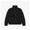 Mxxcler Leather-Trim Pocket Knit Down Jacket #MT-091