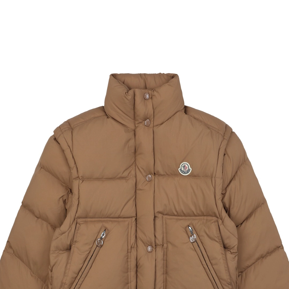 Mxxcler Selle Detachable Short Down Jacket Brown