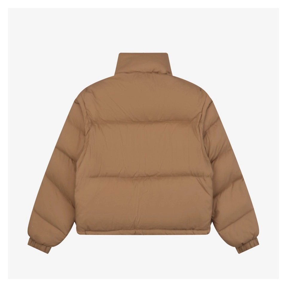 Mxxcler Selle Detachable Short Down Jacket Brown Back view