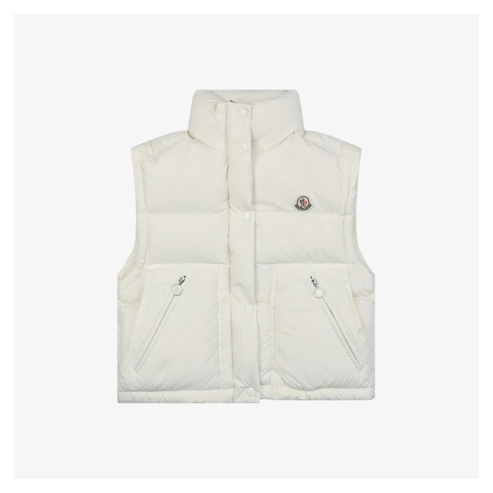 Mxxcler Selle Detachable Short Down Jacket White Front view