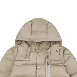 Mxxcler × 1017 ALYX 9SM Hooded Down Jacket Brown