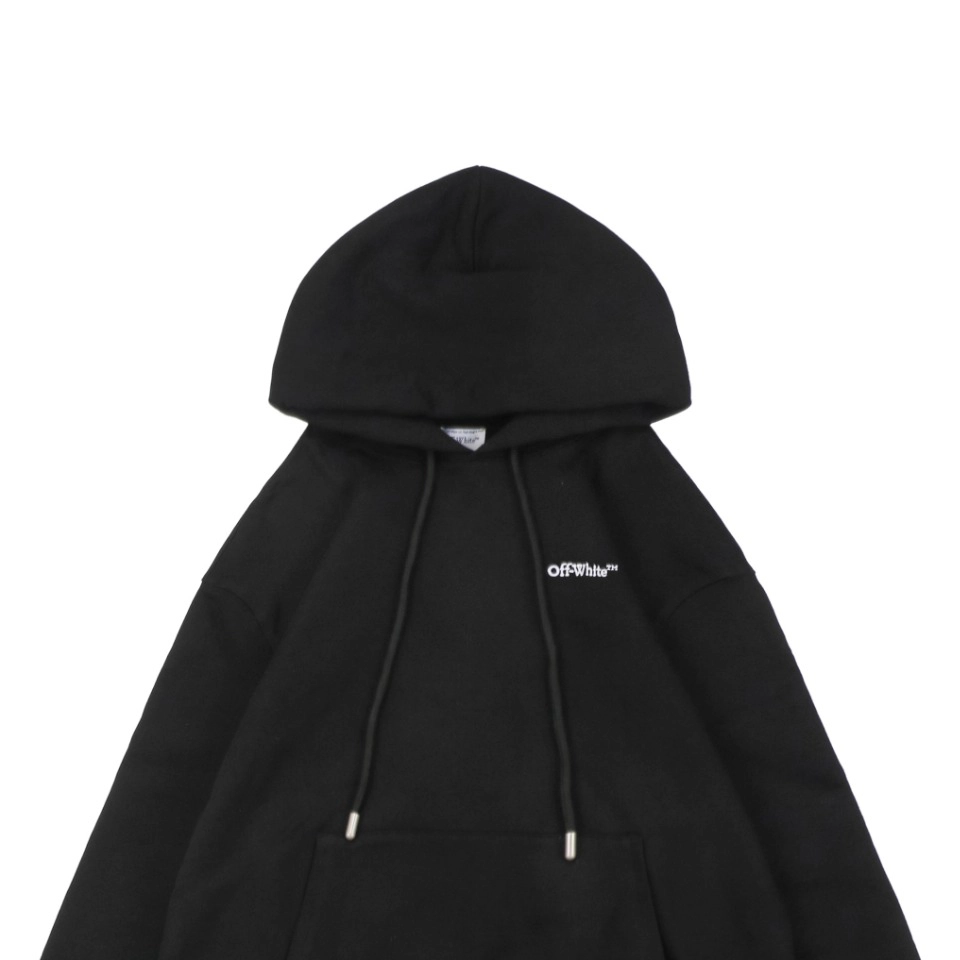 Off-White Wavy Arrow Embroidered Hoodie