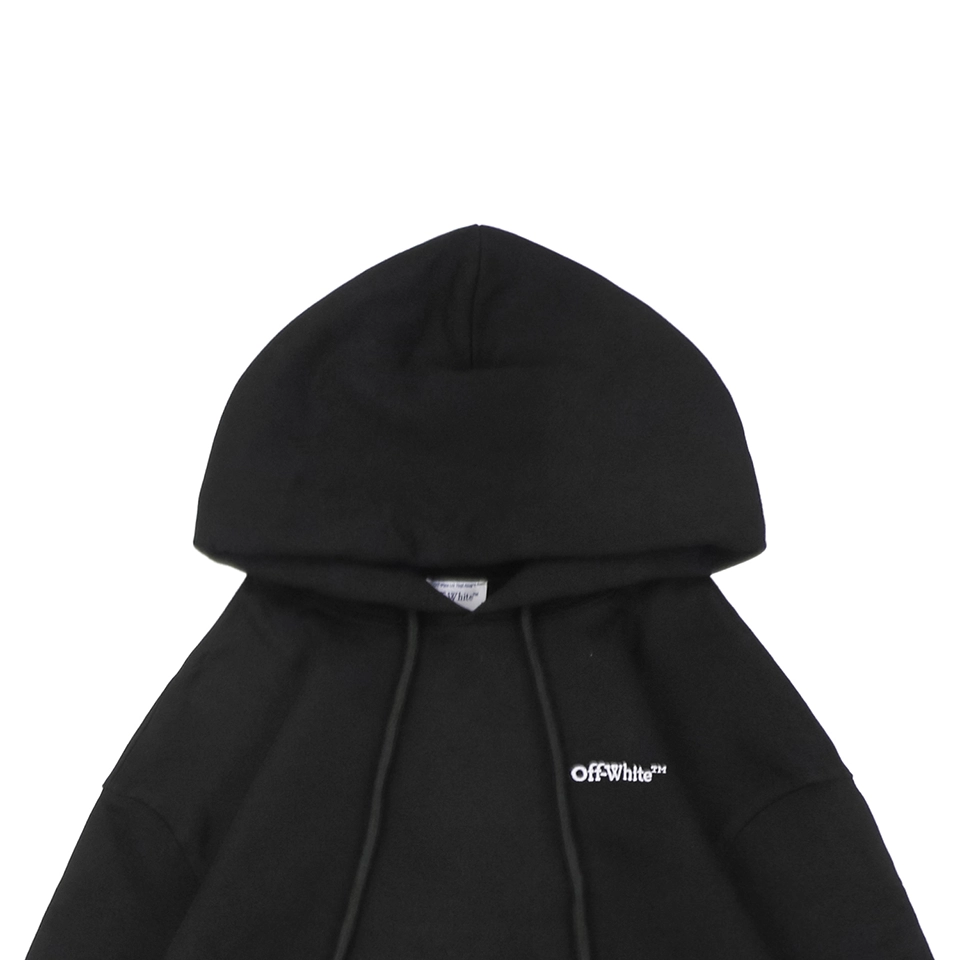 Off-White Wavy Arrow Embroidered Hoodie