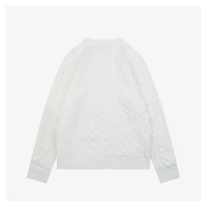 Ralph Lauren Cable-Knit Crewneck Pony Logo Sweater Back view