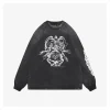 Saint Michael Baphomet Devil Graphic Distressed Shirt