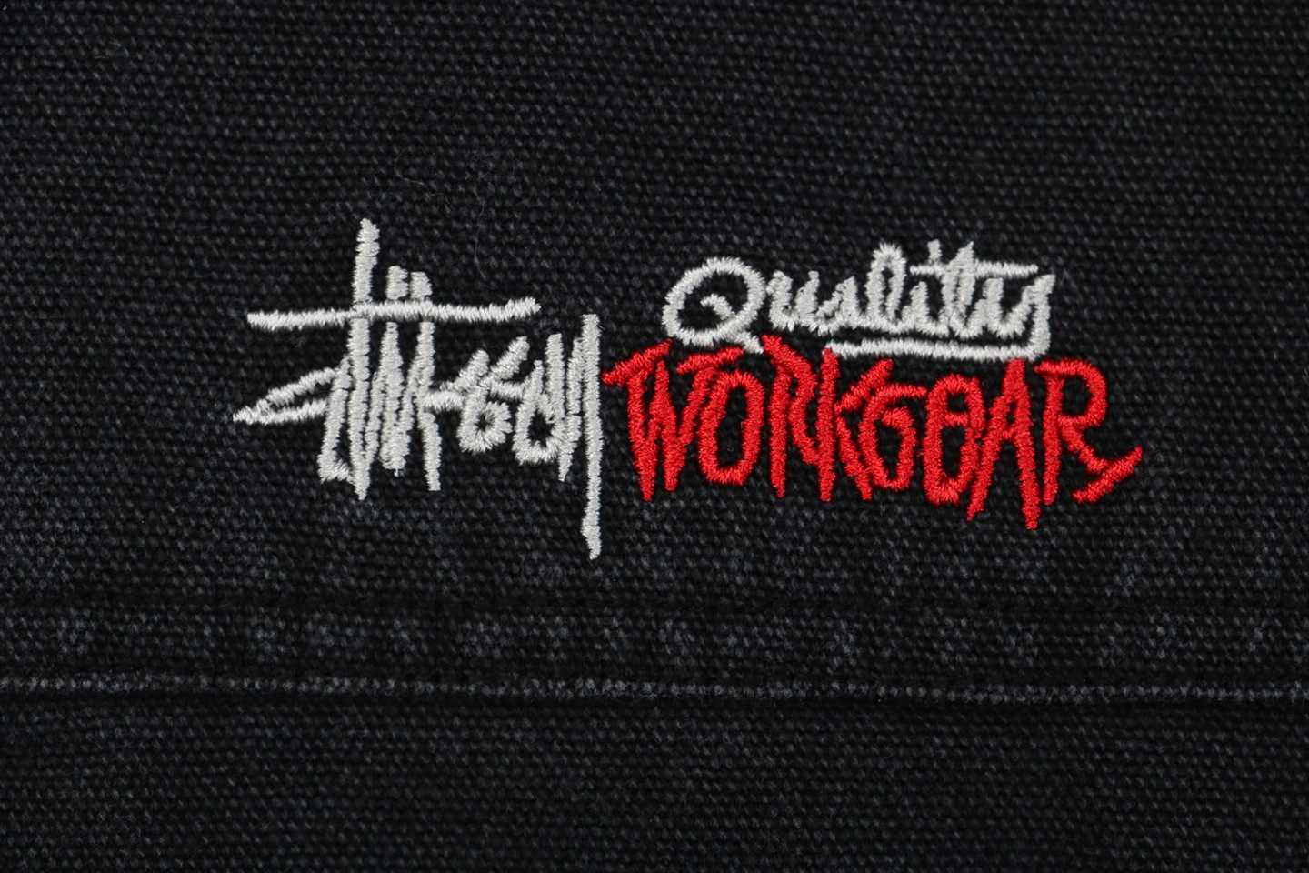 Stussy Embroidered Logo Hooded Cotton Jacket Brand
