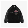 Originals Embroidered Crest Leather Sleeve Varsity Jacket