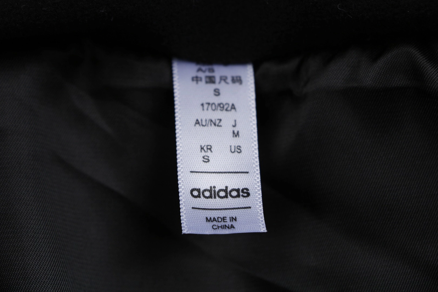 Adidas Three-Stripe Hooded Down Jacket Black Wash label