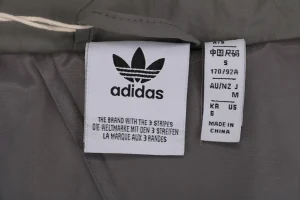 Adidas Valentine’s Day Trefoil Reflective Track Jacket Grey Brand label