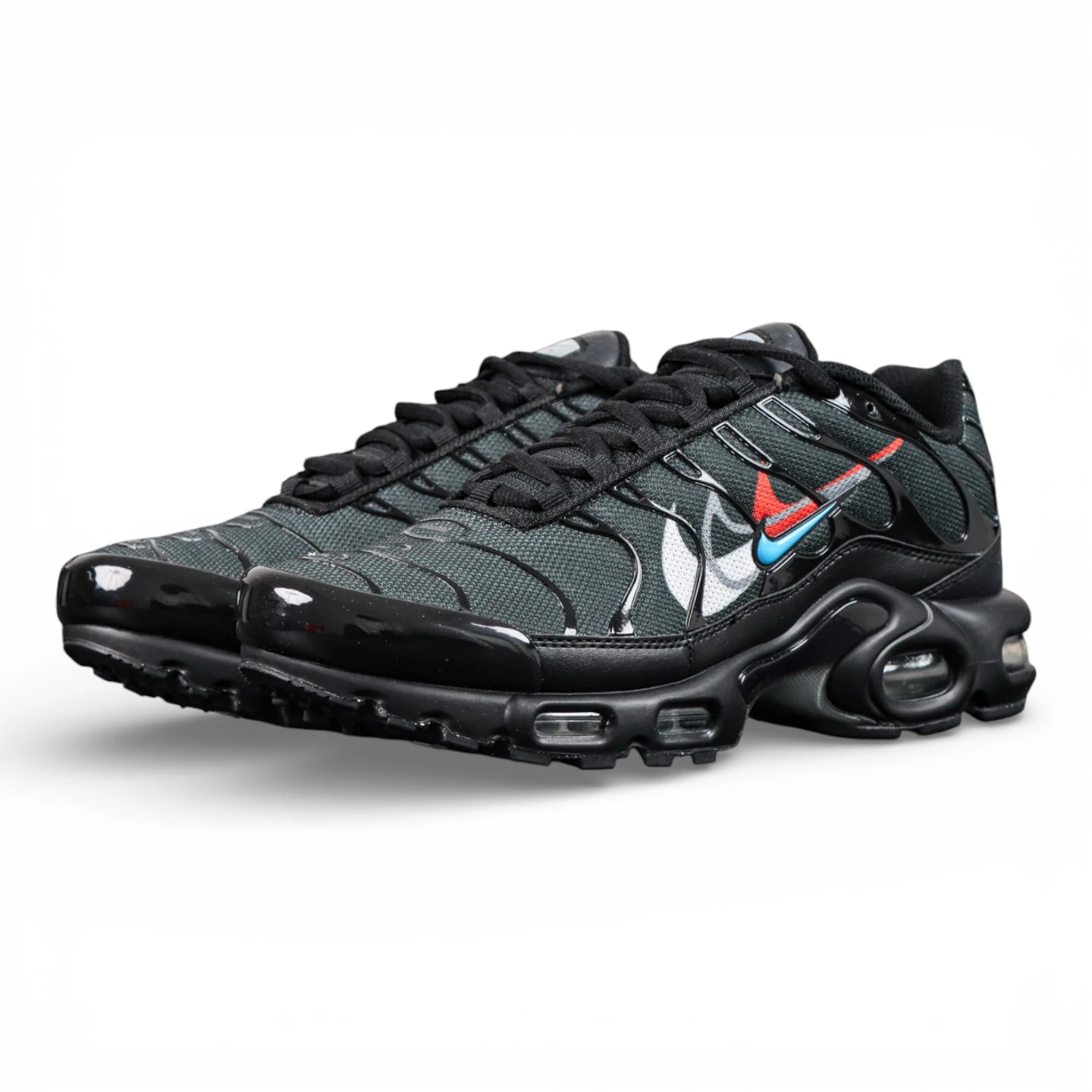 Air Max Plus 'Multi Swoosh - Black Bright Crimson'