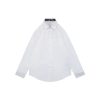 BBry Tonal Equestrian Knight Embroidered Shirt (White/Black)