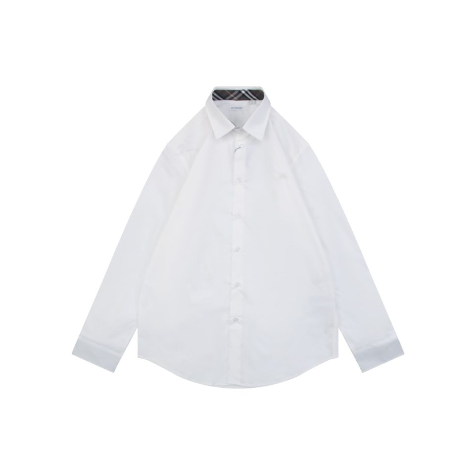 BBry Tonal Equestrian Knight Embroidered Shirt White Front view