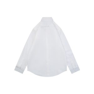 BBry Tonal Equestrian Knight Embroidered Shirt White Back view