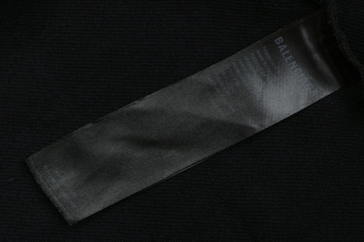 Balenciaga Yellow Tape Print Oversized Hoodie Wash label