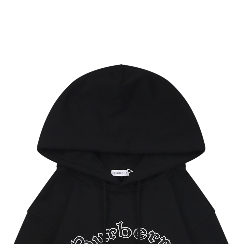 Burberry Box Logo Equestrian Knight Embroidered Hoodie