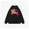 BBry Overlapping Knight Print Crewneck Sweatshirt (Black/White)