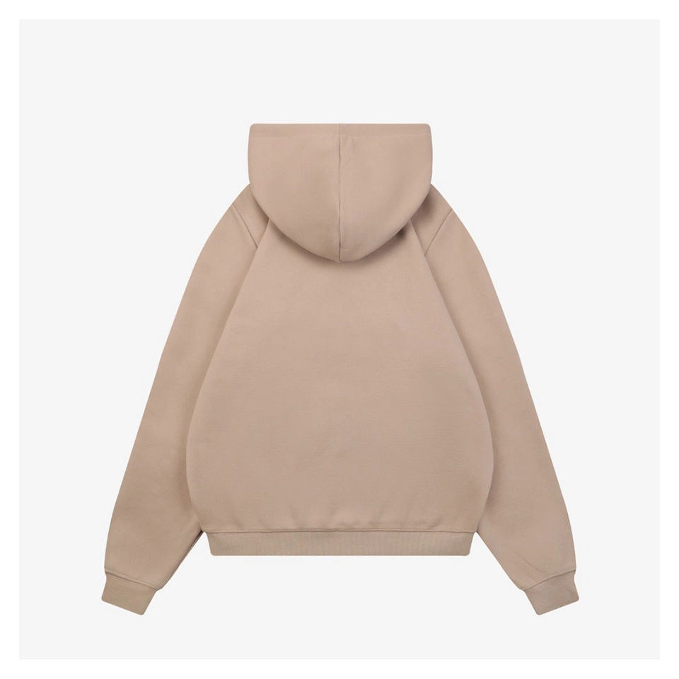 Fendi Graphic Letter Print Hoodie Beige Back view