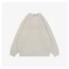 FD Logo Crewneck Knit Sweater (Beige/Black)