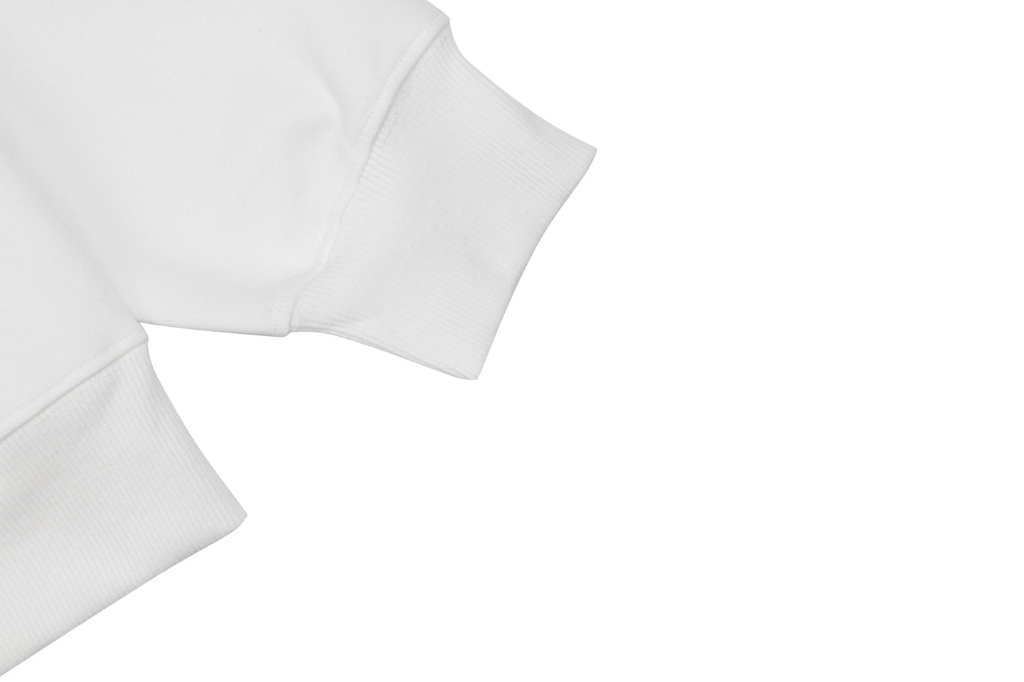 L Wave Anagram Print Crewneck Sweatshirt Cuff
