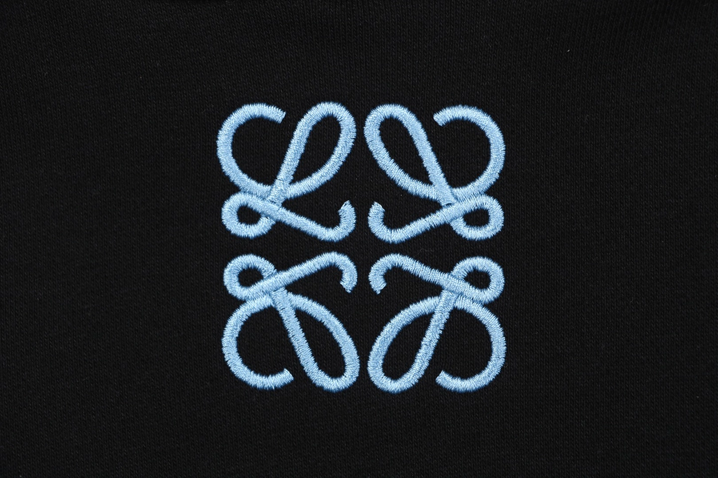 Loewe Blue Anagram Embroidered Hoodie Brand
