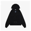 L Blue Anagram Embroidered Hoodie