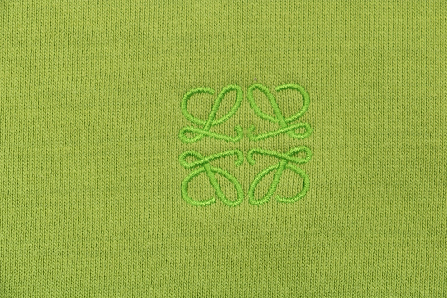 Loewe Color-Block Striped Polo Sweatshirt Green Brand