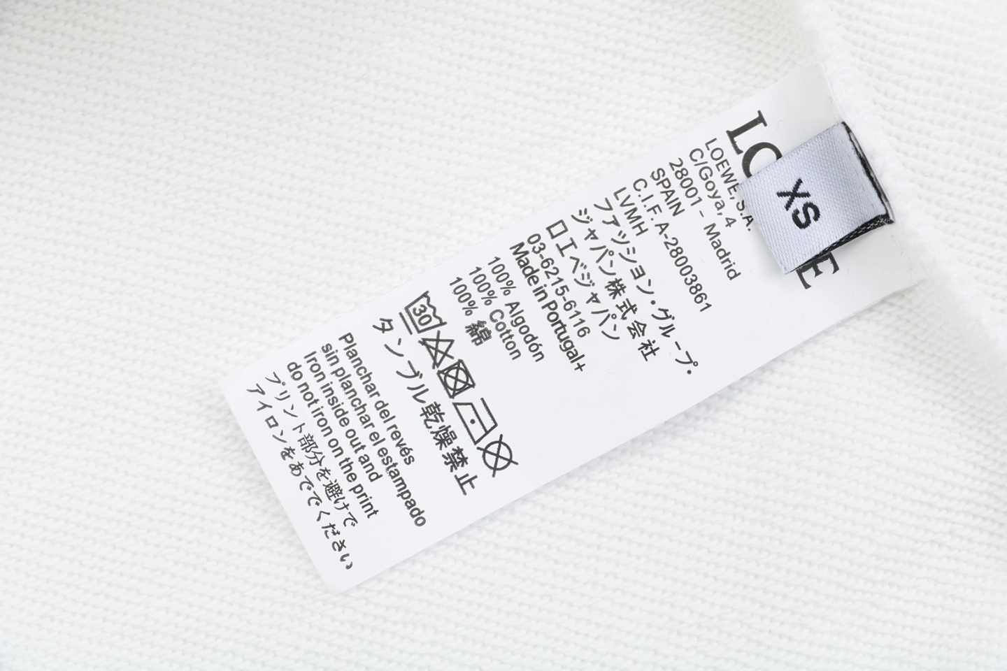 Loewe Daisy Logo Printed Crewneck Sweatshirt White Wash label